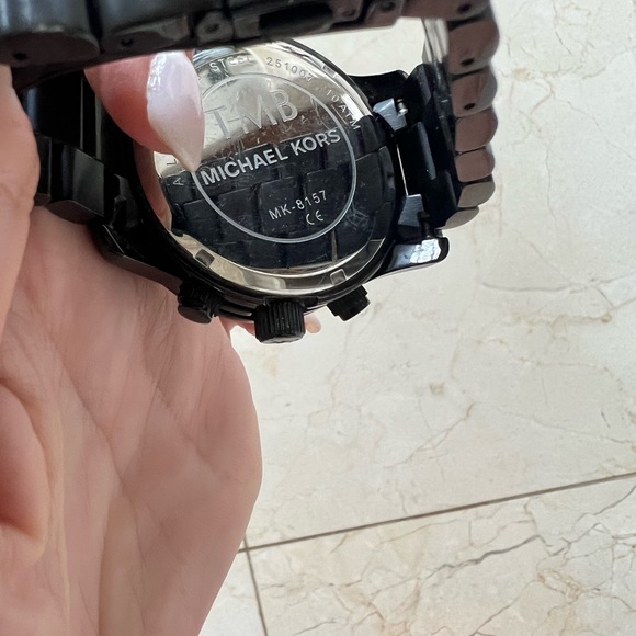 Michael Kors Men’s Matte Black Metal Watch - Picture 4 of 5